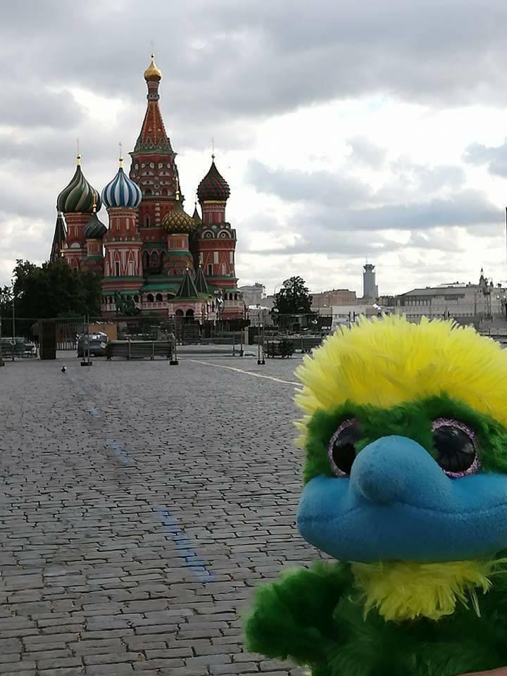 Posing in front of St. Basil’s Cathedral on the Red Square. Posing in front of St. Basil’s Cathedral on the Red Square.