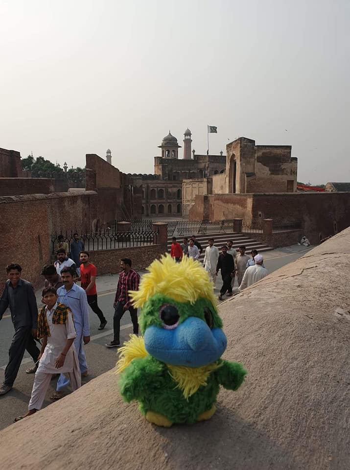 The hordes came running as soon as Eddie made an appearance, this time at Lahore Fort. 🦅📷 The hordes came running as soon as Eddie made an appearance, this time at Lahore Fort. 🦅📷