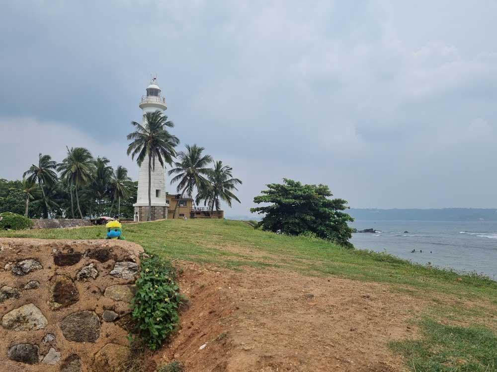 Posing in front of the lighthouse in Galle. As well as being an iconic sight in Galle, this is also Sri Lankas oldest lighting station. Posing in front of the lighthouse in Galle. As well as being an iconic sight in Galle, this is also Sri Lankas oldest lighting station.