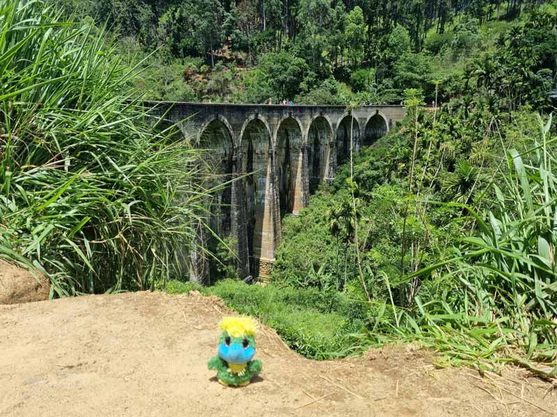 Eddie posing in front of the Nine Arch Bridge, also called the Bridge in the Sky. This is a viaduct bridge and one of the best examples of colonial-era railway construction in the country, and also a popular place for locals and tourists to take a stroll along… luckily the trains run so slow so there’s plenty of time to get off the track if one arrives! Toot-tooooot! 🚂 Eddie posing in front of the Nine Arch Bridge, also called the Bridge in the Sky. This is a viaduct bridge and one of the best examples of colonial-era railway construction in the country, and also a popular place for locals and tourists to take a stroll along… luckily the trains run so slow so there’s plenty of time to get off the track if one arrives! Toot-tooooot! 🚂