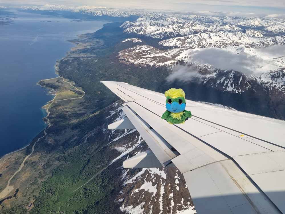 Flying into Ushuaia, the southernmost city in the world.  Flying into Ushuaia, the southernmost city in the world. 