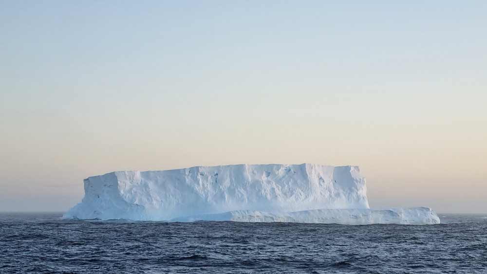 The first iceberg and the first sign of getting closer to Antarctica! The first iceberg and the first sign of getting closer to Antarctica!