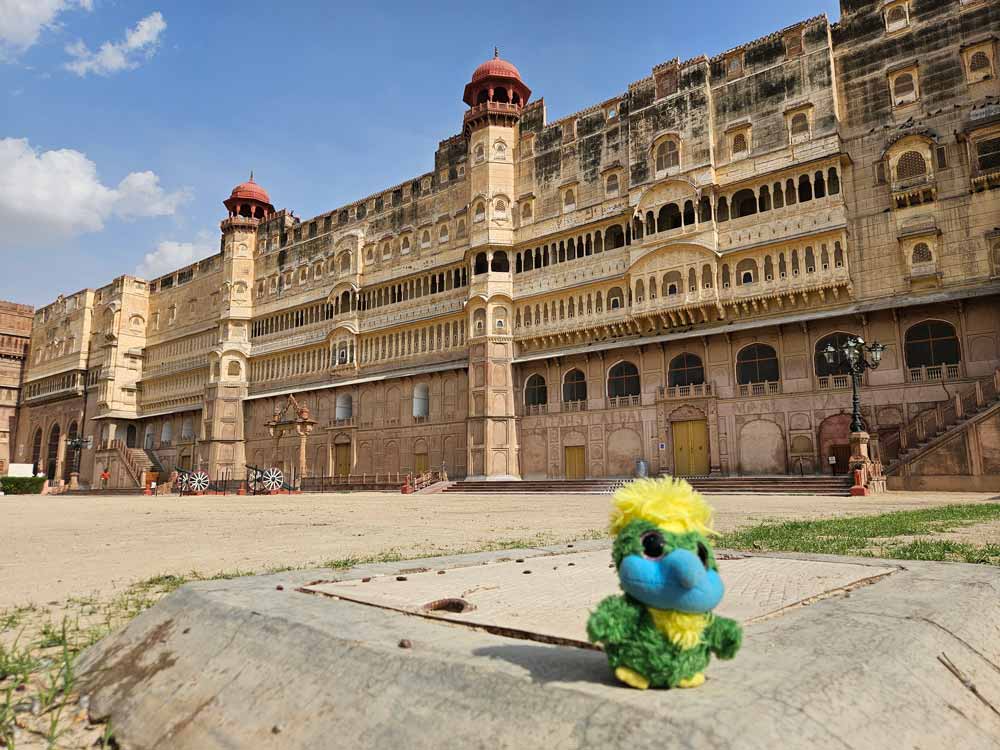 FINALLY arrived in Bikaner and posing in front of Junagarh Fort in almost 50 degree heat! FINALLY arrived in Bikaner and posing in front of Junagarh Fort in almost 50 degree heat!