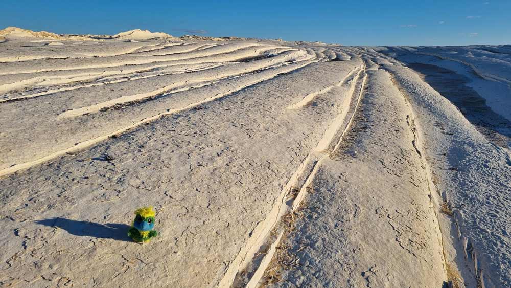 Very fascinating landscape formations in the White Desert.