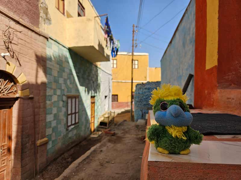 The vibrant colors of a Nubian Village at Elephantine Island.
