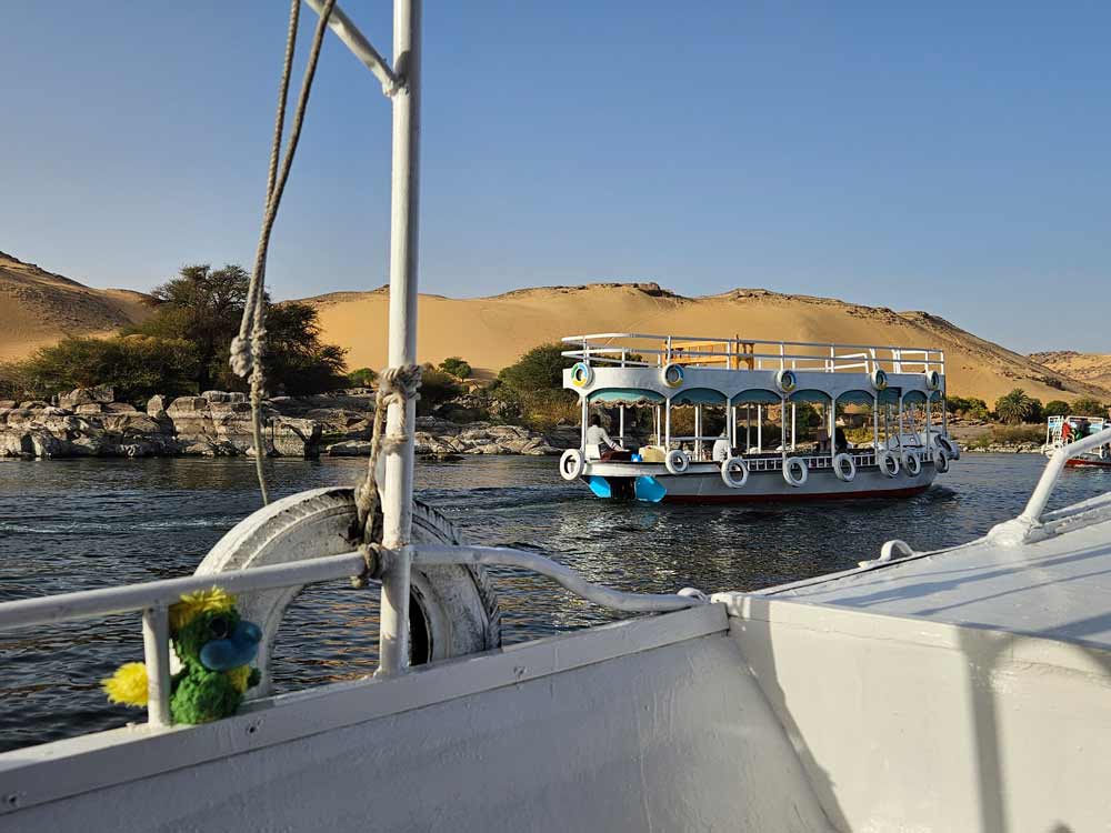 Sunset boatride on the Nile River.